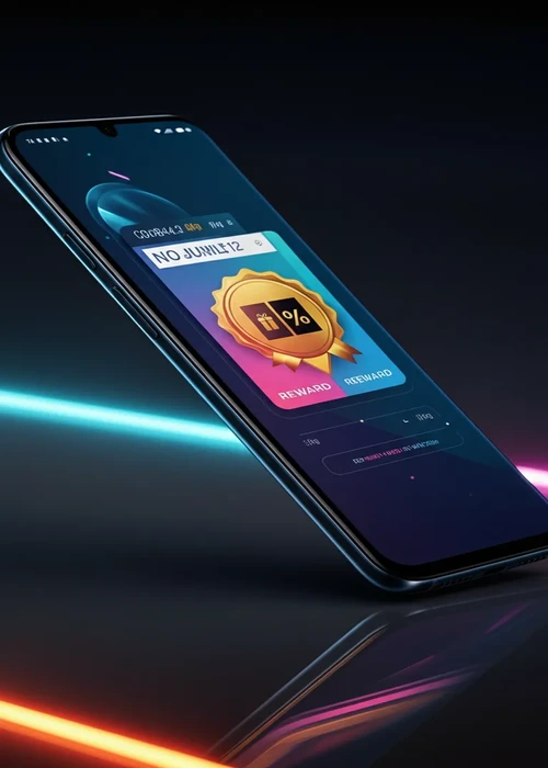 Bannière des bonus de bienvenue de Roobet Casino avec des jetons de casino et un téléphone affichant des paris sportifs, illustrant la dualité des offres.